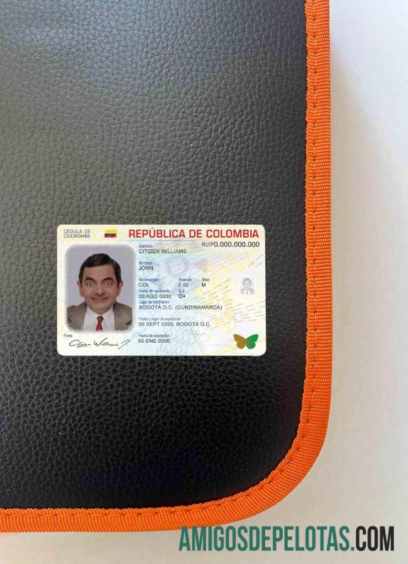Colombia ID (2020 – Present) olhar de foto frente amostra